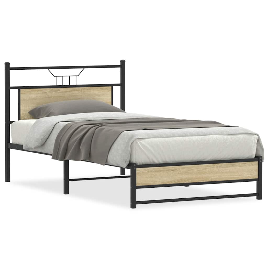 Giroletto senza Materasso Rovere Sonoma 107x203cm in Truciolato