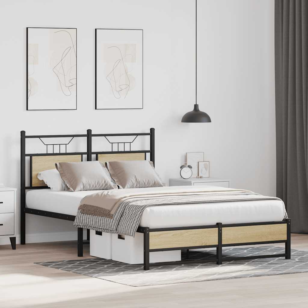 Giroletto senza Materasso Rovere Sonoma 120x200cm in Truciolato | homemem39