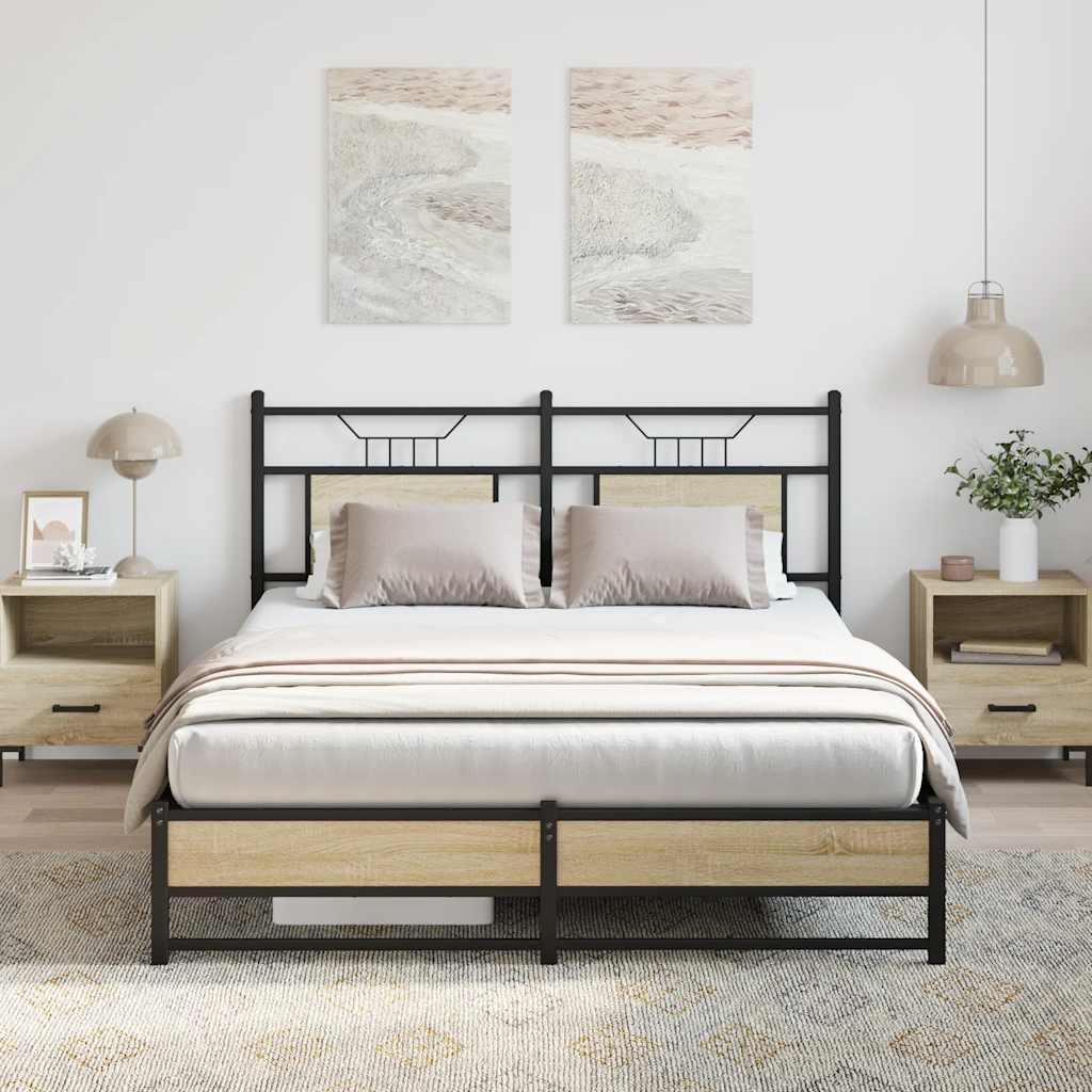 Giroletto senza Materasso Rovere Sonoma 137x190cm in Truciolato