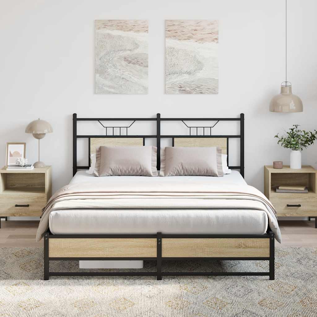 Giroletto senza Materasso Rovere Sonoma 150x200cm in Truciolato