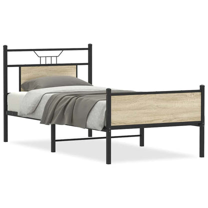 Giroletto senza Materasso Rovere Sonoma 75x190 cm in Truciolato