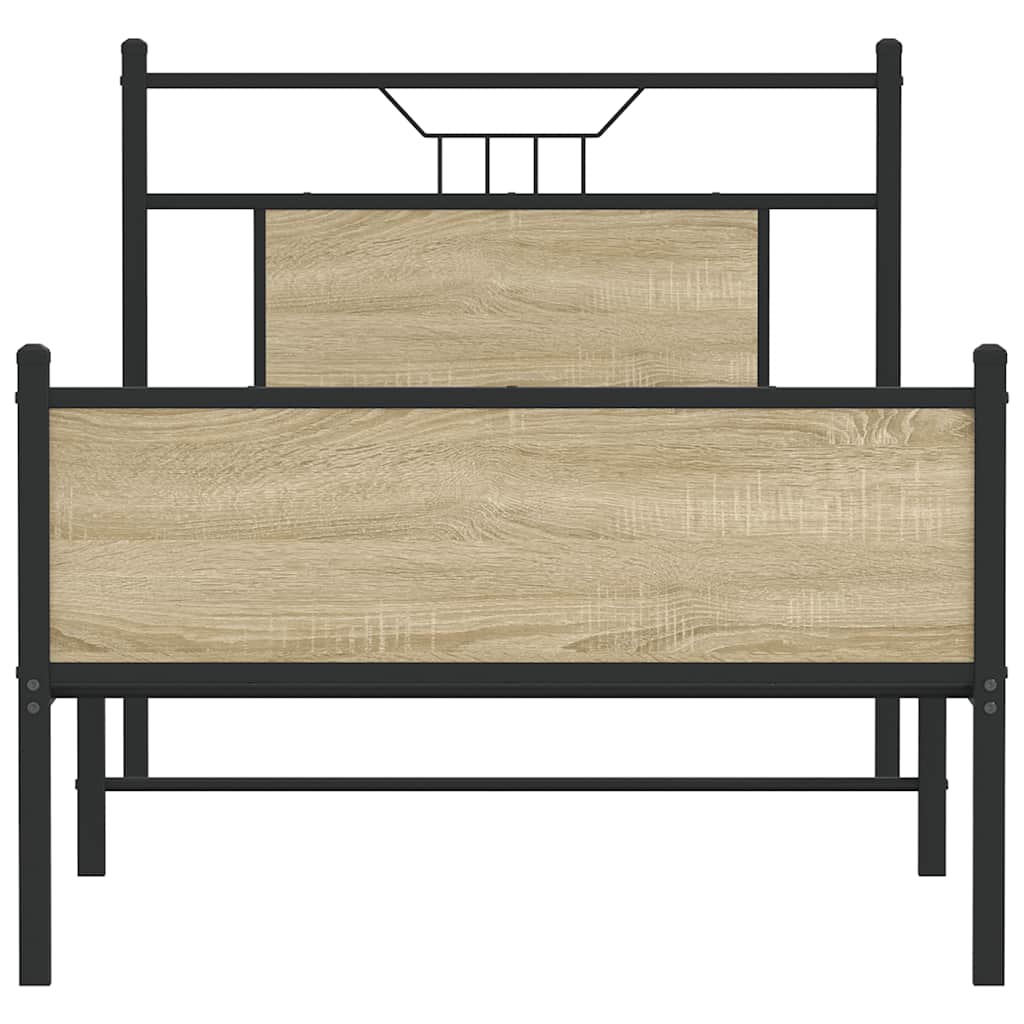 Giroletto senza Materasso Rovere Sonoma 80x200 cm in Truciolato