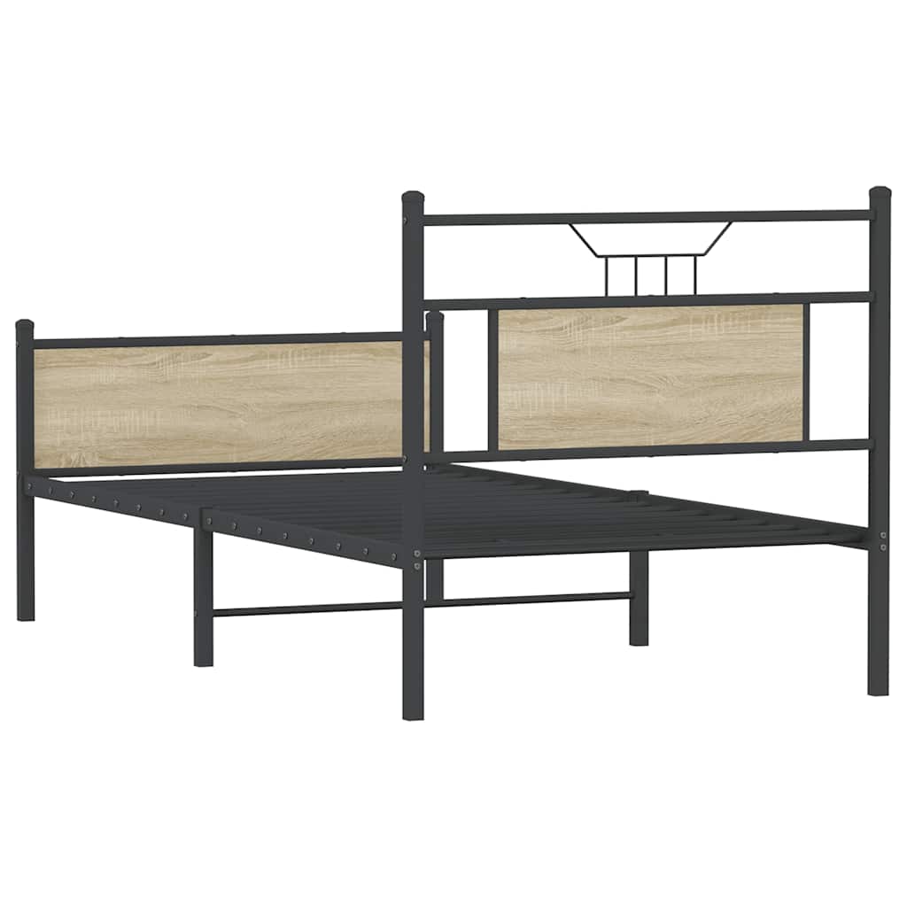 Giroletto senza Materasso Rovere Sonoma 80x200 cm in Truciolato