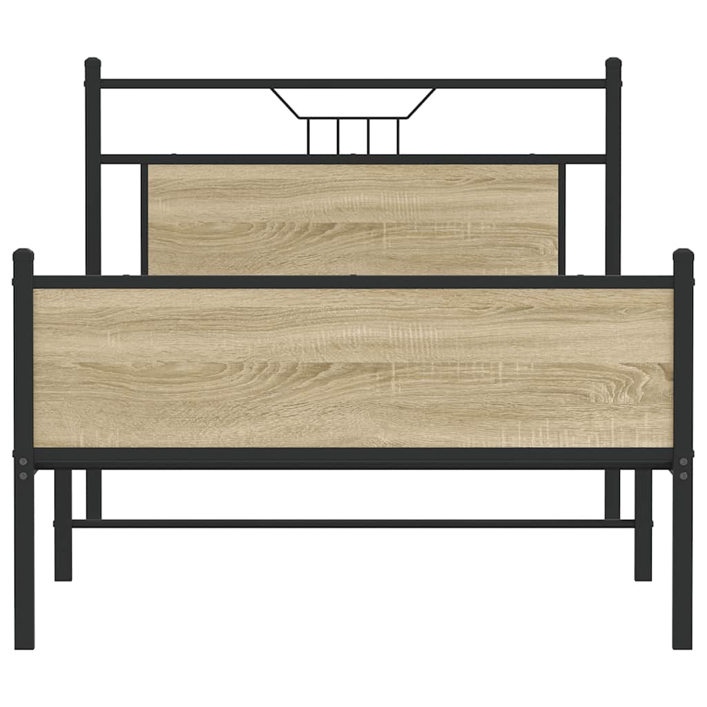 Giroletto senza Materasso Rovere Sonoma 100x200cm in Truciolato