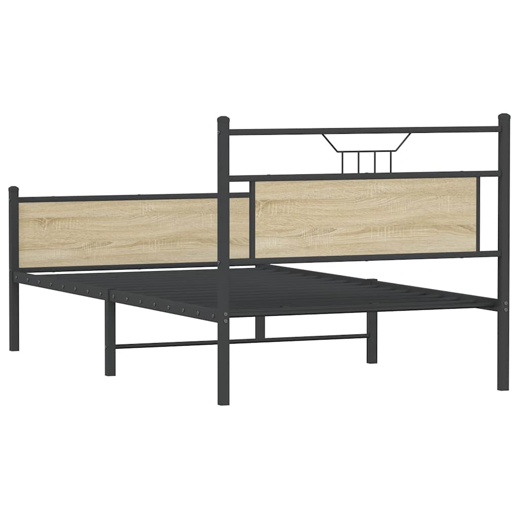 Giroletto senza Materasso Rovere Sonoma 100x200cm in Truciolato