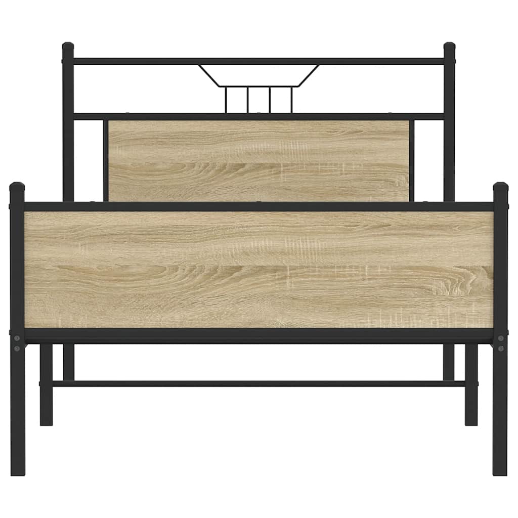 Giroletto senza Materasso Rovere Sonoma 107x203cm in Truciolato
