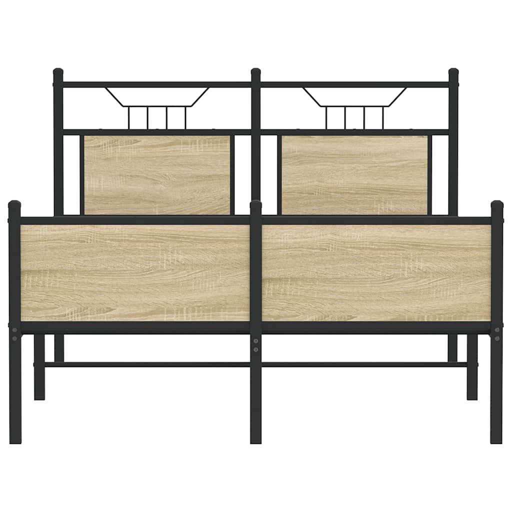 Giroletto senza Materasso Rovere Sonoma 120x190cm in Truciolato