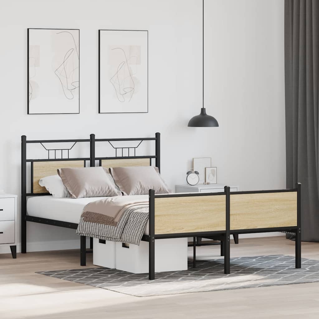 Giroletto senza Materasso Rovere Sonoma 120x200cm in Truciolato | homemem39