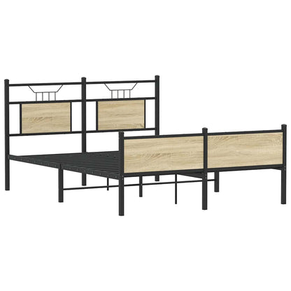 Giroletto senza Materasso Rovere Sonoma 137x190cm in Truciolato