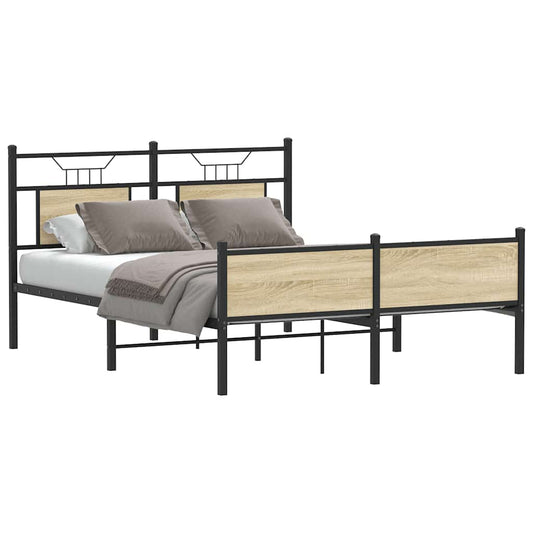 Giroletto senza Materasso Rovere Sonoma 140x190cm in Truciolato | homemem39