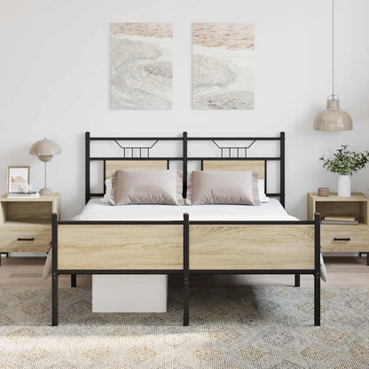 Giroletto senza Materasso Rovere Sonoma 150x200cm in Truciolato