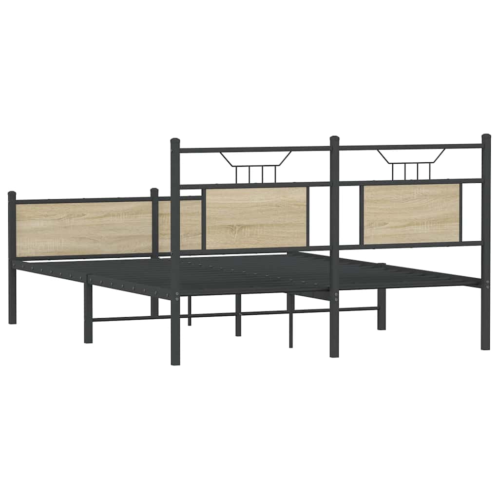 Giroletto senza Materasso Rovere Sonoma 150x200cm in Truciolato