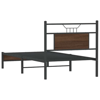 Giroletto senza Materasso Rovere Marrone 75x190cm in Truciolato | homemem39