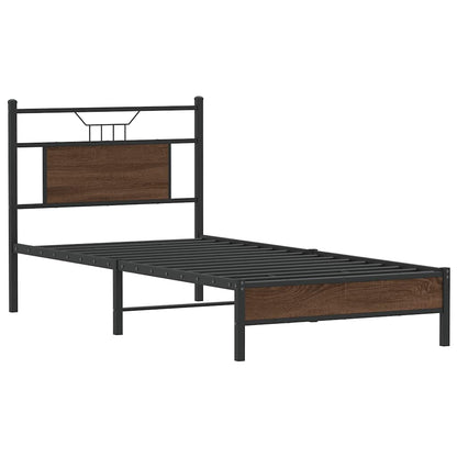 Giroletto senza Materasso Rovere Marrone 90x190cm in Truciolato | homemem39