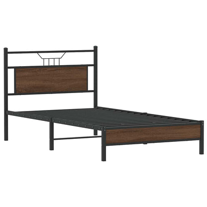 Giroletto senza Materasso Rovere Marrone 100x200 cm Truciolato | homemem39