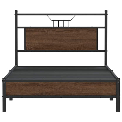 Giroletto senza Materasso Rovere Marrone 107x203 cm Truciolato