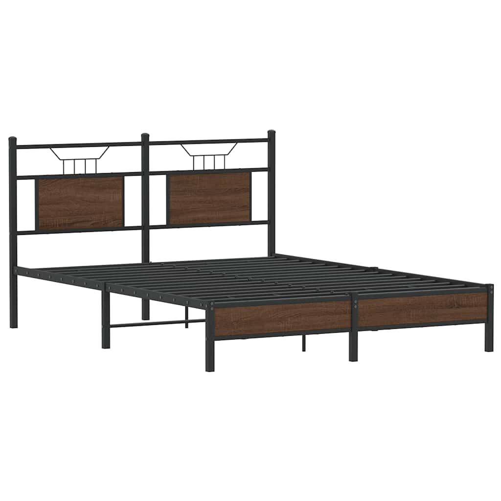Giroletto senza Materasso Rovere Marrone 140x200 cm Truciolato | homemem39