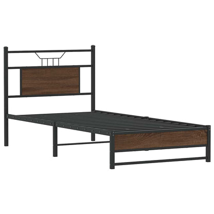 Giroletto senza Materasso Rovere Marrone 90x190cm in Truciolato | homemem39