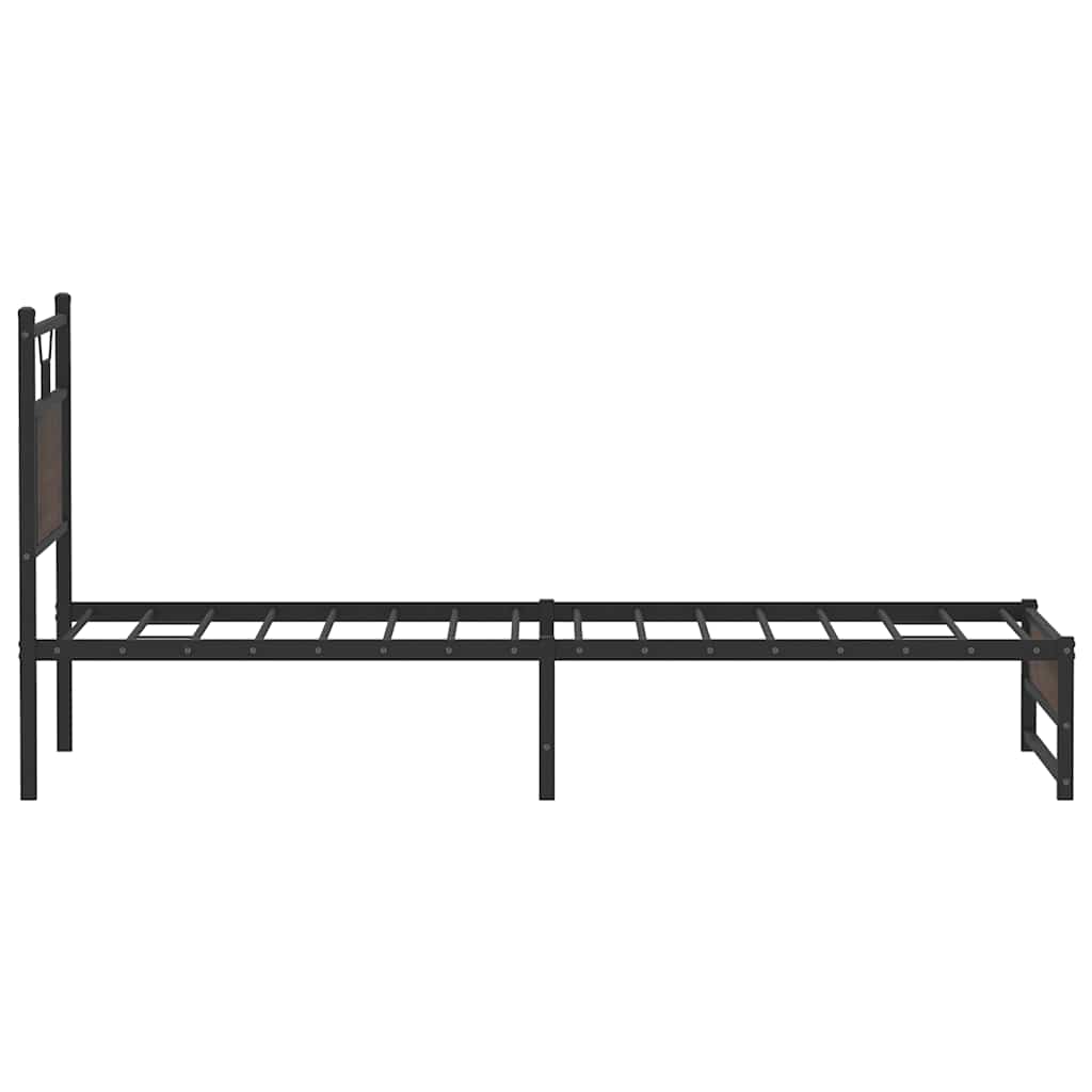 Giroletto senza Materasso Rovere Marrone 90x190cm in Truciolato | homemem39