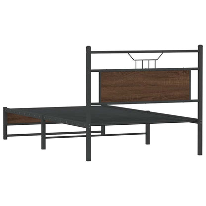 Giroletto senza Materasso Rovere Marrone 100x200 cm Truciolato