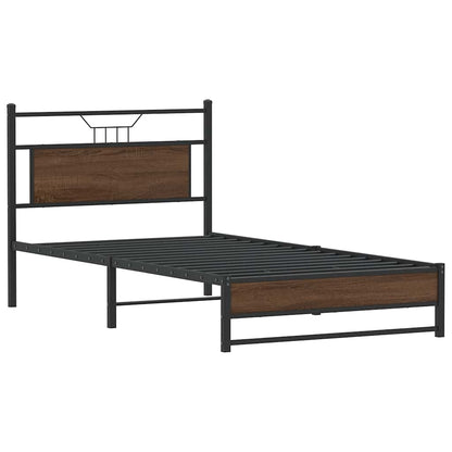 Giroletto senza Materasso Rovere Marrone 107x203 cm Truciolato
