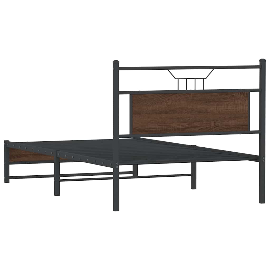 Giroletto senza Materasso Rovere Marrone 107x203 cm Truciolato | homemem39