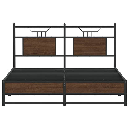 Giroletto senza Materasso Rovere Marrone 140x190 cm Truciolato | homemem39