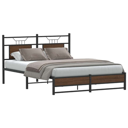Giroletto senza Materasso Rovere Marrone 140x190 cm Truciolato | homemem39