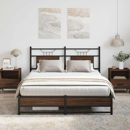 Giroletto senza Materasso Rovere Marrone 150x200 cm Truciolato | homemem39