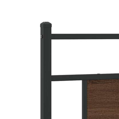 Giroletto senza Materasso Rovere Marrone 80x200cm in Truciolato