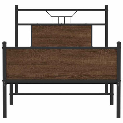 Giroletto senza Materasso Rovere Marrone 90x190cm in Truciolato | homemem39