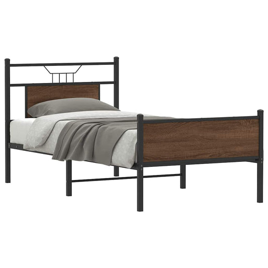 Giroletto senza Materasso Rovere Marrone 90x190cm in Truciolato | homemem39