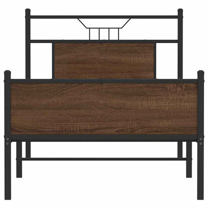 Giroletto senza Materasso Rovere Marrone 90x200cm in Truciolato | homemem39