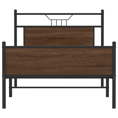 Giroletto senza Materasso Rovere Marrone 100x190 cm Truciolato | homemem39