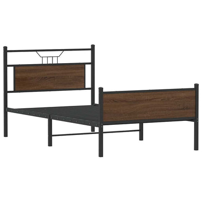 Giroletto senza Materasso Rovere Marrone 100x200 cm Truciolato | homemem39