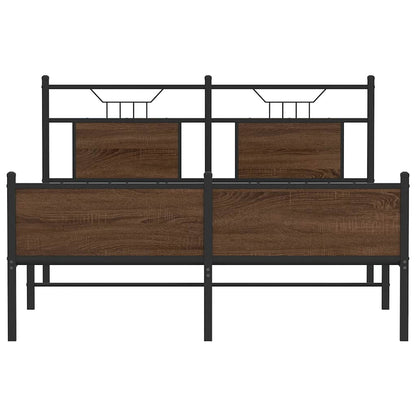 Giroletto senza Materasso Rovere Marrone 140x200 cm Truciolato | homemem39