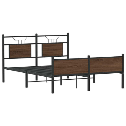 Giroletto senza Materasso Rovere Marrone 150x200 cm Truciolato | homemem39