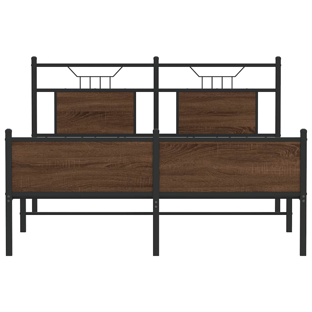 Giroletto senza Materasso Rovere Marrone 150x200 cm Truciolato | homemem39