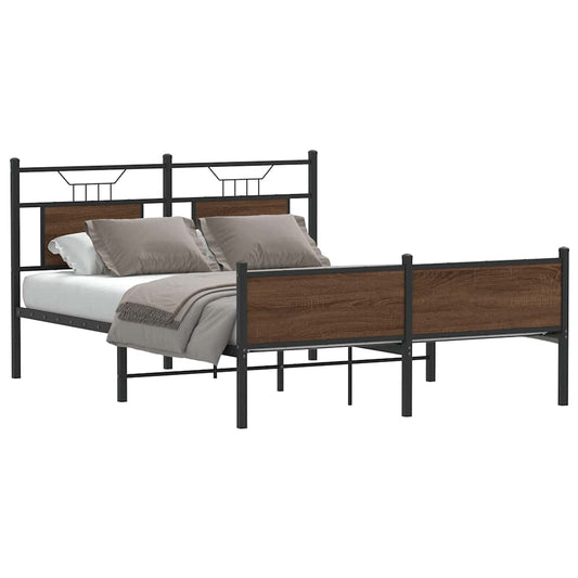 Giroletto senza Materasso Rovere Marrone 150x200 cm Truciolato | homemem39