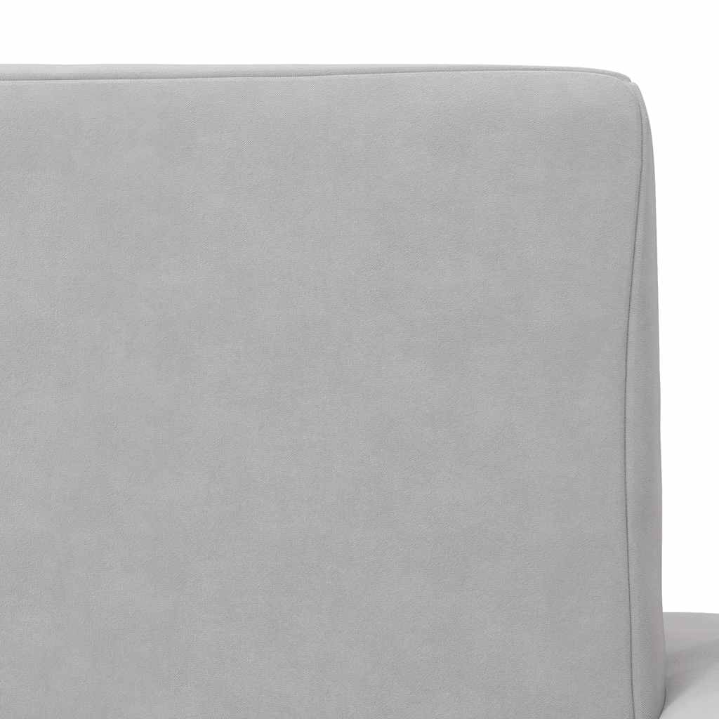 Divano per Bambini Grigio Chiaro in Morbido Peluche | homemem39