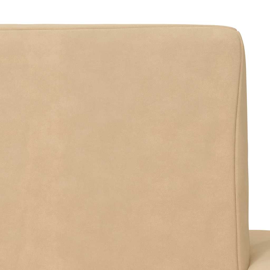 Divano Letto per Bambini Crema in Morbido Peluche | homemem39