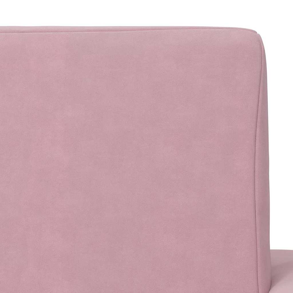 Divano per Bambini Rosa in Morbido Peluche | homemem39