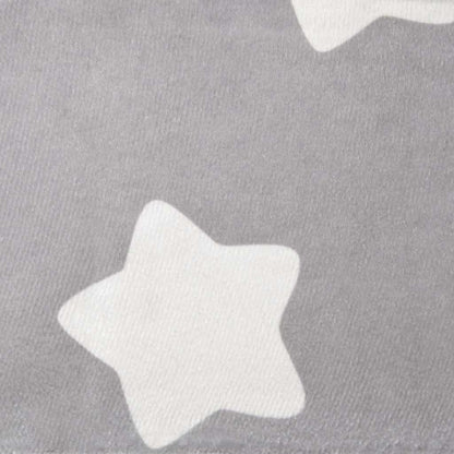 Divano per Bambini Grigio Chiaro con Stelle in Morbido Peluche | homemem39