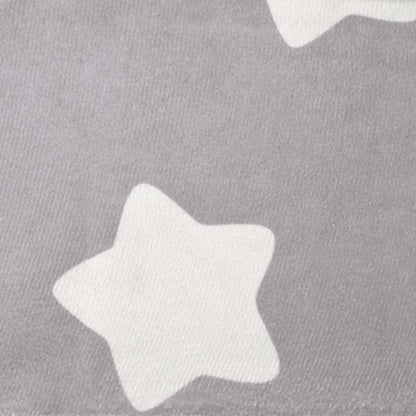 Divano Letto Bambini Grigio Chiaro con Stelle Morbido Peluche | homemem39