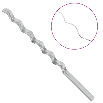 Supporto per piante 50 pcs Argento 150 x 0,6 x 0,6 cm Acciaio | homemem39