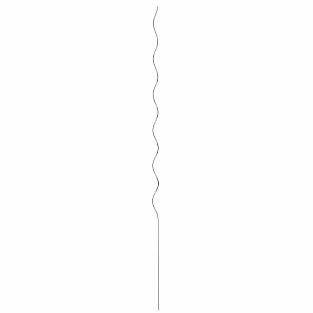 Supporto per piante 50 pcs Argento 150 x 0,6 x 0,6 cm Acciaio | homemem39