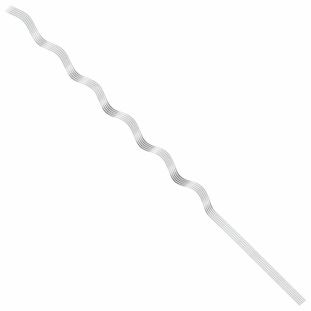 Supporto per piante 5 pcs Argento 110 x 0.6 x 0.6 cm Acciaio