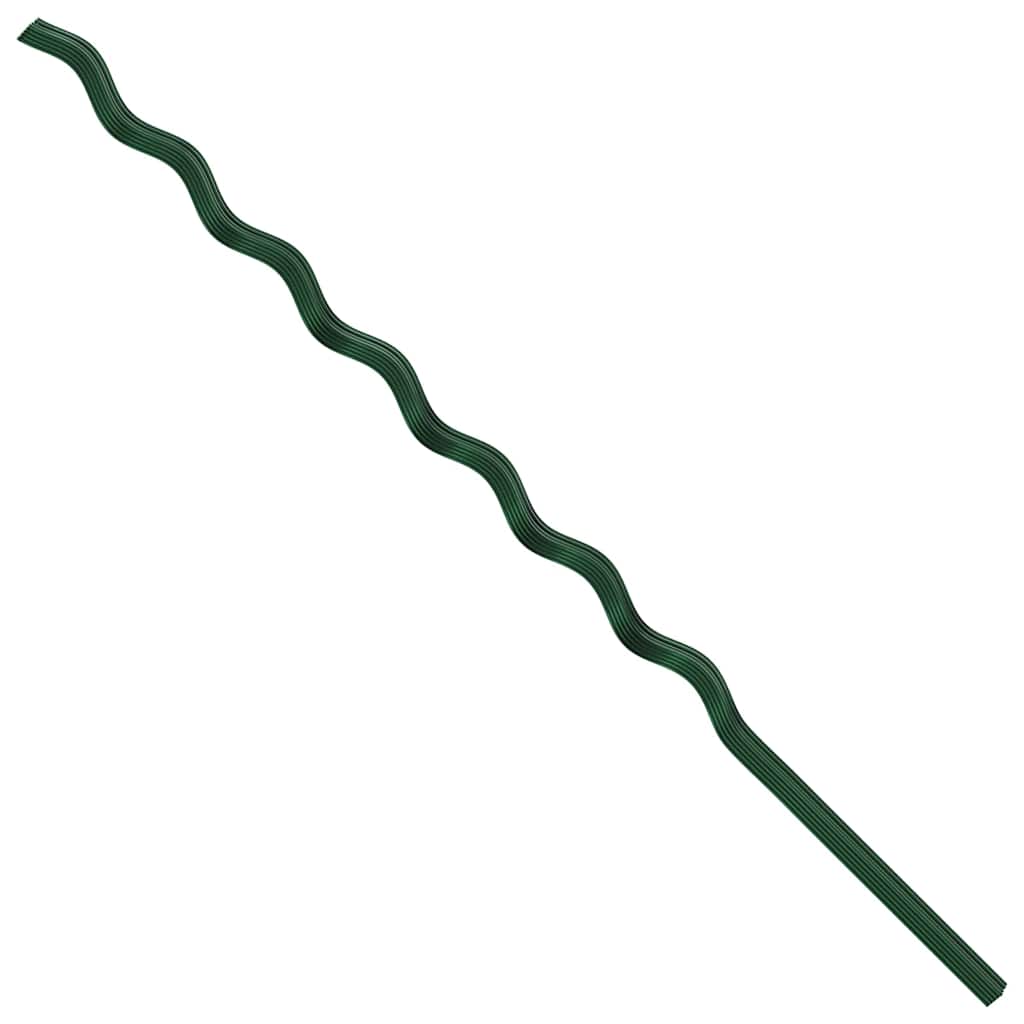 Supporto per piante 20 pcs Verde 170 x 0,6 x 0,6 cm Acciaio | homemem39