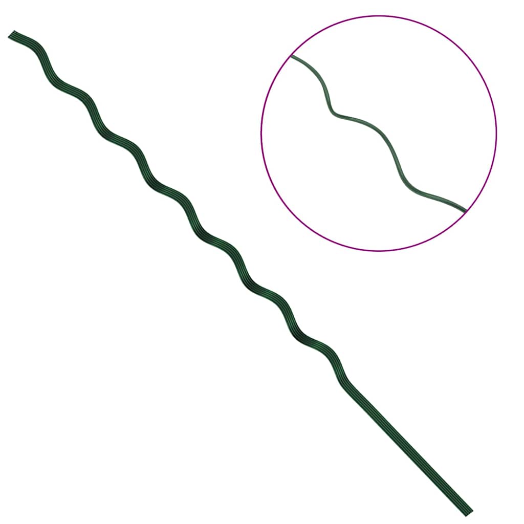 Supporto per piante 5 pcs Verde 110 x 0.6 x 0.6 cm Acciaio