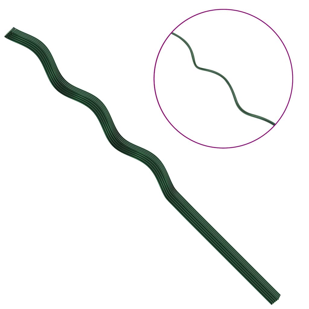 Supporto per piante 20 pcs Verde 110 x 0.6 x 0.6 cm Acciaio